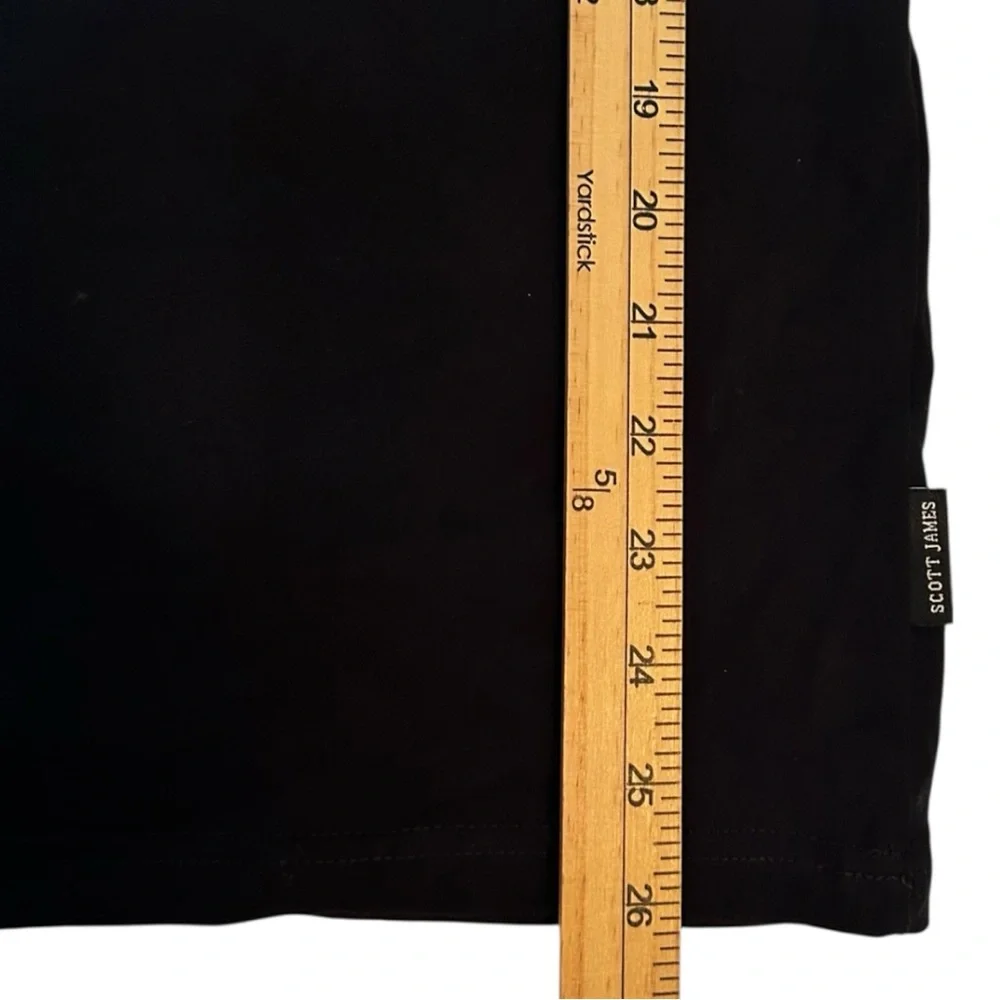 Scott James Men’s‎ Short Sleeve Black and Blue Polo Shirt Sz L